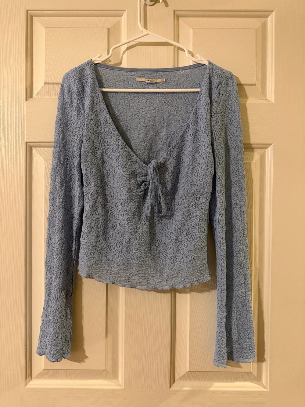 Kimchi Blue Quinn Lace Long Sleeve Top - size L